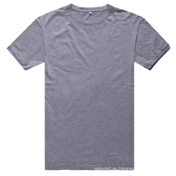 Moda Unisex Plain Gray Bamboo Spandex T-Shirt